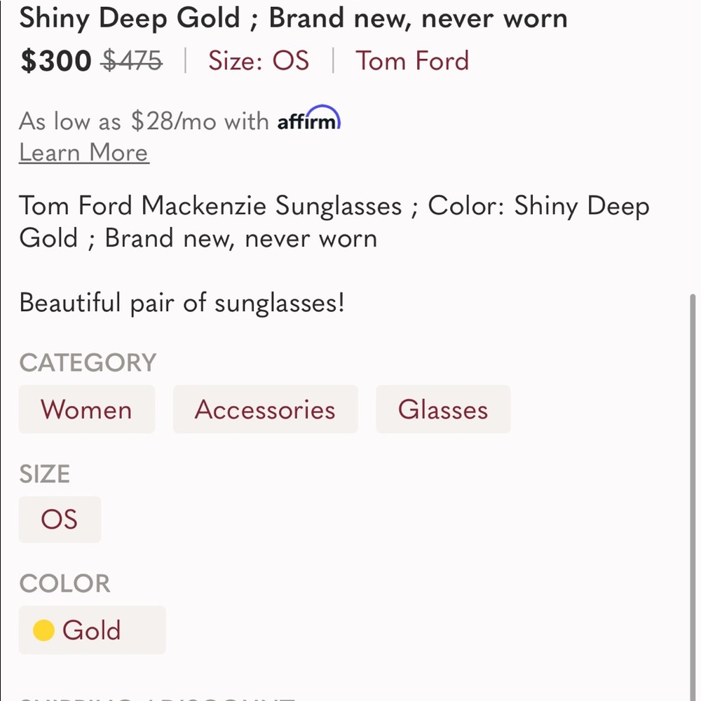 REPOST: TOM FORD SUNGLASSES